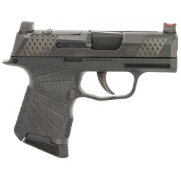 Wilson Combat SIGWCP3659BSR P365  9mm Luger 101 2 3.10 Black RMRSc Optic Cut Slide with XTac Pattern Serrations Polymer Frame Su