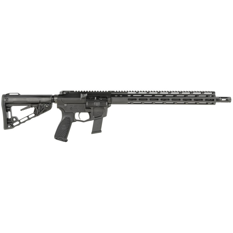 Wilson Combat TRAR9GB91610 AR9G Carbine 9mm Luger 171 16 Black Match Grade Threaded Barrel Black ArmorTuff Aluminum Receiver MLO