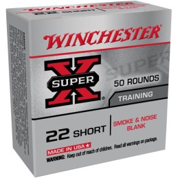 Winchester Ammo X22SBW Super X Blank 22 Short 50 Per Box 100 Case