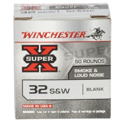 Winchester Ammo 32BL2PW Super X Blank 32 SW 50 Per Box 100 Case