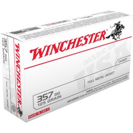 Winchester Ammo Q4309 USA  357 Sig 125 gr Full Metal Jacket 50 Per Box 10 Case