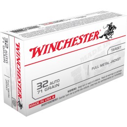 Winchester Ammo Q4255 USA  32 ACP 71 gr Full Metal Jacket 50 Per Box 10 Case