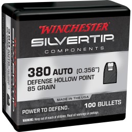 Winchester Ammo WB380ST85X Silvertip  380 ACP 85 gr 100 Per Box 10 Case