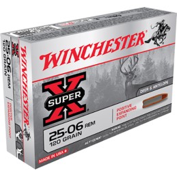 Winchester Ammo X25062 Super X  2506 Rem 120 gr Positive Expanding Point 20 Per Box 10 Case