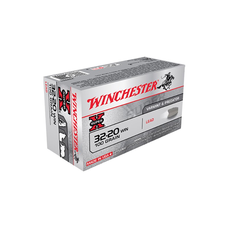 Winchester Ammo X32201 Super X  3220 Win 100 gr Lead 50 Per Box 10 Case