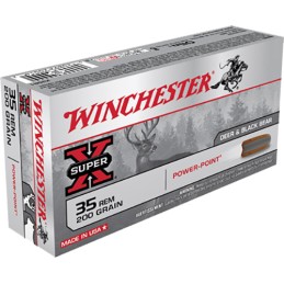 Winchester Ammo X35R1 PowerPoint  35 Rem 200 gr Power Point 20 Per Box 10 Case