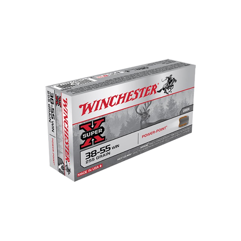 Winchester Ammo X3855 Super X  3855 Win 255 gr Power Point 20 Per Box 10 Case