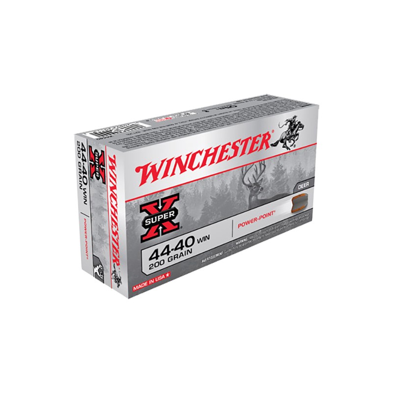 Winchester Ammo X4440 Super X  4440 Win 200 gr Power Point 50 Per Box 10 Case