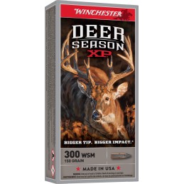 Winchester Ammo X300SDS Deer Season XP  300 WSM 150 gr Extreme Point 20 Per Box 10 Case