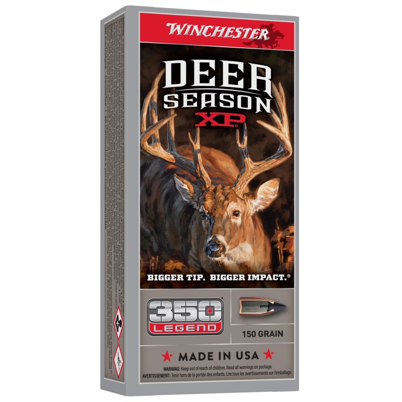 Winchester Ammo X350DS Deer Season XP 350 Legend 150 gr Extreme Point 20 Per Box 10 Case