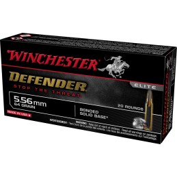 Winchester Ammo S556PDB Defender  5.56x45mm NATO 64 gr Bonded Solid Base 20 Per Box 10 Case