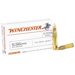 Winchester Ammo USA5562 USA  5.56x45mm NATO 62 gr Full Metal Jacket 20 Per Box 50 Case