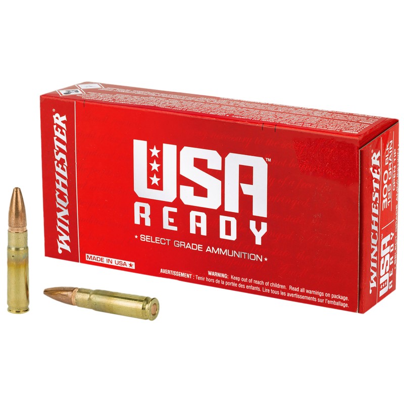 Winchester Ammo WBR68115   6.8mm Rem SPC 115 gr Full Metal Jacket 100 Per Box 10 Case