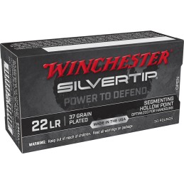 Winchester Ammo W22LRST Silvertip  22 LR 37 gr Silvertip Hollow Point 50 Per Box 40 Case