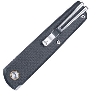 Qrick Linerlock Blk G10/CF
