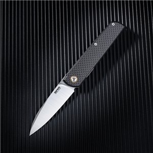 Qrick Linerlock Blk G10/CF