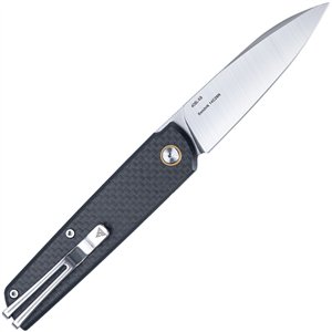 Qrick Linerlock Blk G10/CF