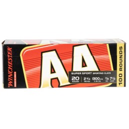 Winchester Ammo AASC207VP AA Sporting Clay 20 Gauge 2.75 78 oz 7.5 Shot 100 Bx 2 Case Value Pack