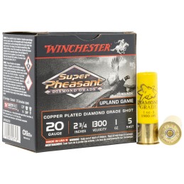 Winchester Ammo SPDG205 Super Pheasant Diamond Grade 20 Gauge 2.75 1 oz 5 Shot 25 Per Box 10 Case