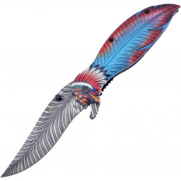 Feather Linerlock Blue