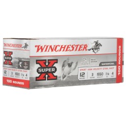 Winchester Ammo WEX1234VP Super X Xpert High Velocity 12 Gauge 3 1 18 oz 4 Shot 100 Per Bx 2 Case Value Pack