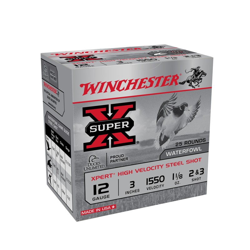 Winchester Ammo WEX12323 Super X Xpert 12 Gauge 3 1 18 oz 23 Shot 25 Per Box 10 Case