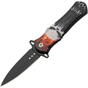 Skull Linerlock A/O Flame