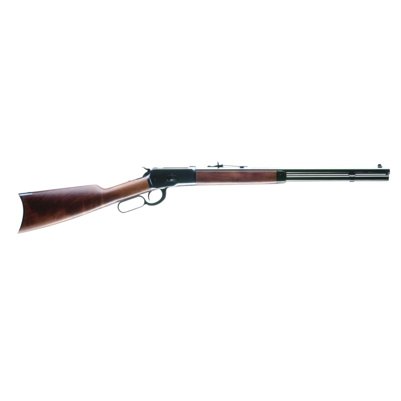 Winchester Repeating Arms 534162137 Model 1892 Short Rifle Full Size 357 Mag 101 20 Brushed Polish Blued Sporter Barrel Drilled 