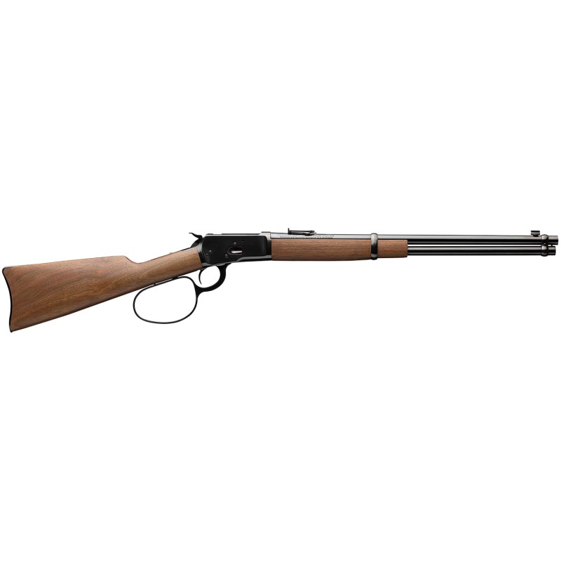 Winchester Guns 534190137 Model 1892 Large Loop Carbine 357 Mag 101 Cap 20 Brushed Polish Blued RecBarrel Satin Walnut Fixed Str