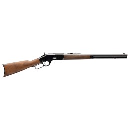 Winchester Guns 534200137 Model 1873 Short Rifle 38 Special 357 Mag 101 Cap 20 Brushed Polish Blued RecBarrel Satin Oiled Walnut