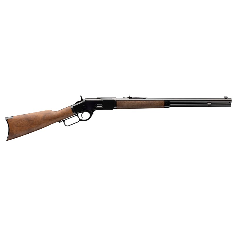 Winchester Guns 534200137 Model 1873 Short Rifle 38 Special 357 Mag 101 Cap 20 Brushed Polish Blued RecBarrel Satin Oiled Walnut