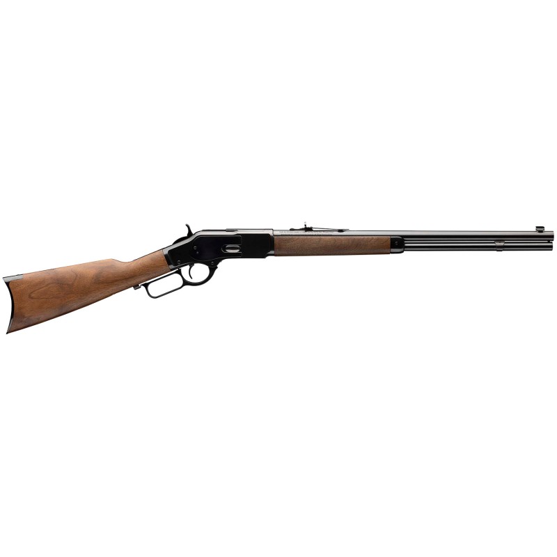 Winchester Repeating Arms 534200140 Model 1873 Short Rifle 4440 Win 101 20 Blued Round Barrel RifleStyle Forearm  Cap Walnut Str