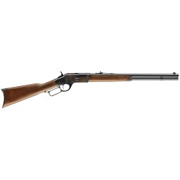 Winchester Guns 534202140 Model 1873 Short Rifle 4440 Win 101 Cap 20 Brushed Polished Blued Barrel Color Case Hardened Rec Satin