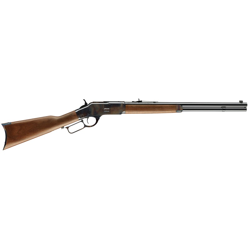 Winchester Guns 534202140 Model 1873 Short Rifle 4440 Win 101 Cap 20 Brushed Polished Blued Barrel Color Case Hardened Rec Satin