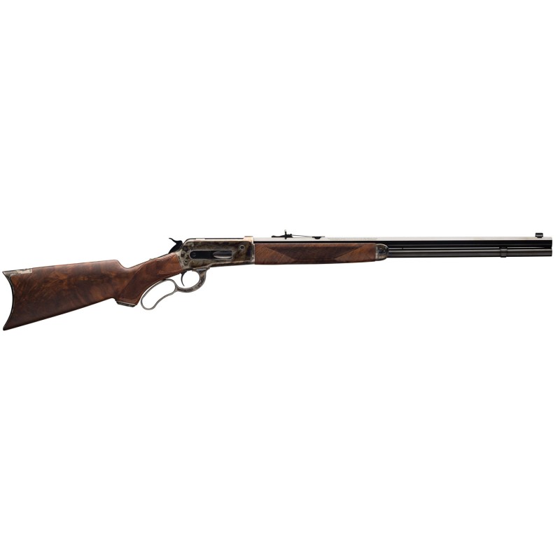 Winchester Guns 534227171 Model 1886 Deluxe 4590 Win 81 Cap 24 Brushed Polished Blued Barrel Color Case Hardened Rec Satin Walnu