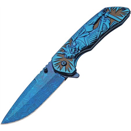 Samurai Framelock Blue