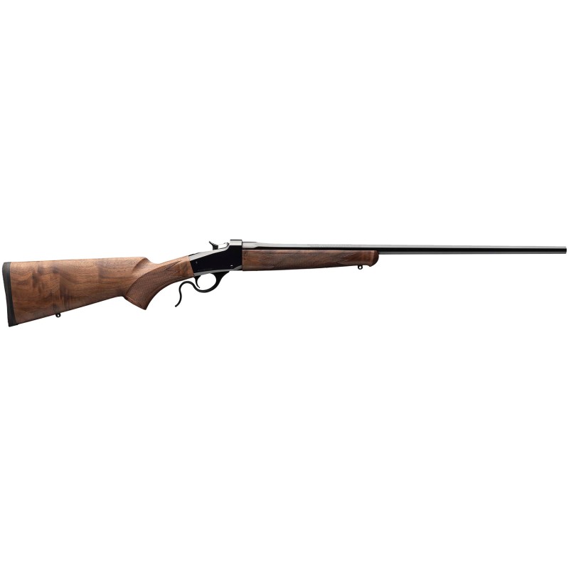 Winchester Guns 534293212 Model 1885 Low Wall Hunter 243 Win 1rd Cap 24 Octagon Barrel Polished Blued Rec Grade IIIIV Oil Walnut