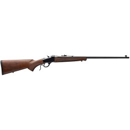 Winchester Guns 524100186 Model 1885 Low Wall Hunter 17 WSM 1rd 24 Octagon Barrel Brushed Polish Blued Rec Satin Walnut Fixed Pi