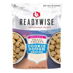 ReadyWise RW05013 Outdoor Food Kit Trail Treats Cookie Dough Snacks 2 Servings In A Resealable Pouch 6 Per Case