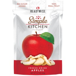 ReadyWise SK05910 Simple Kitchen Freeze Dried Fruit Sweet Apples 1 Serving Pouch 6 Per Case