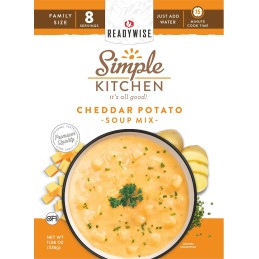 ReadyWise RWSK05061 Simple Kitchen Cheddar Potato Soup 8 Servings Per Pouch 6 Per Case