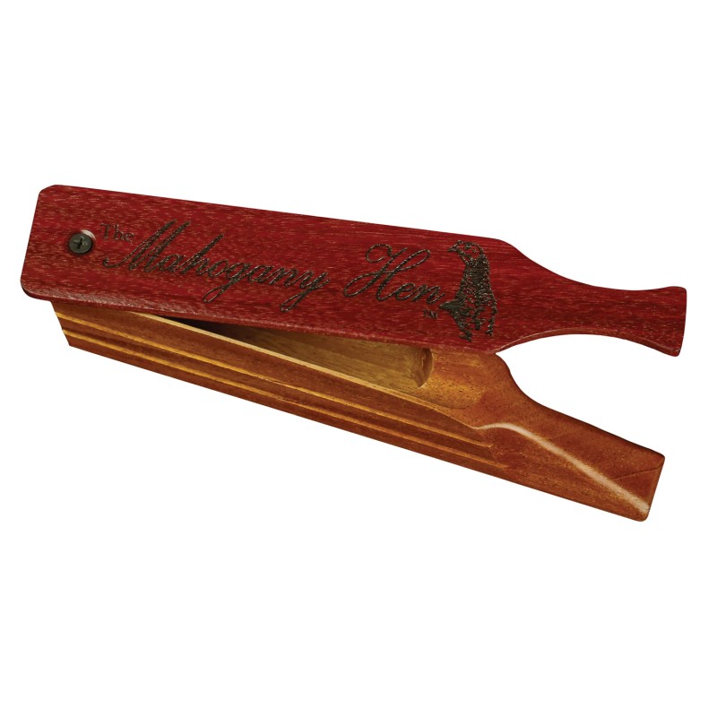 Woodhaven WH345 Mahogany Hen  Box Call TurkeyHen Sounds Attracts Turkeys Mahogany Wood