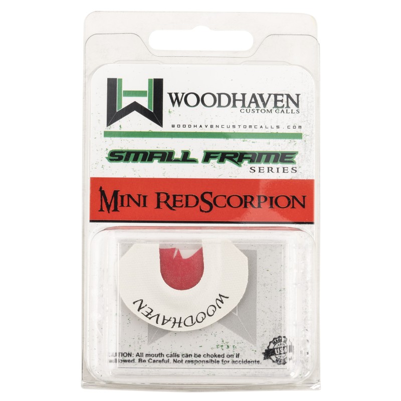 Woodhaven WH122 Red Scorpion  Diaphragm Call Triple Reed Attracts Turkey White