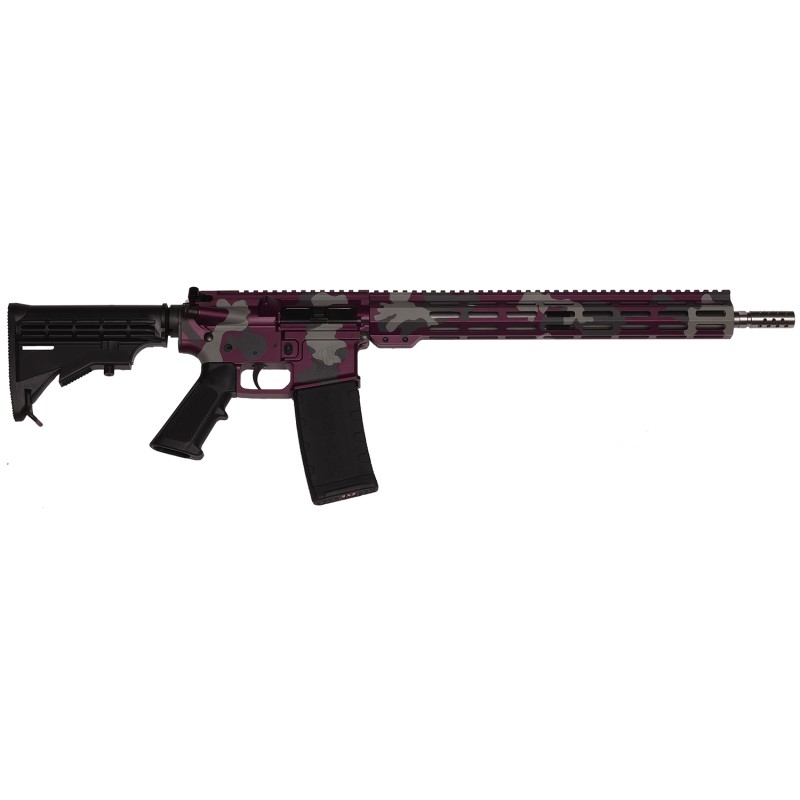 Great Lakes Firearms GL15223SSMMAN AR15 Mission 223 Wylde 301 16 Manhattan Camo Rec15 MLok Handguard Black Carbine Stock  A2 Gri