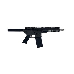 Great Lakes Firearms GL15223SSPBLK AR15 Pistol 223 Wylde 301 7.50 Stainless Barrel Black 7 MLOK Handguard Buffer Tube No Brace A