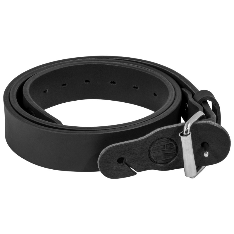 1791 Gunleather BLT014246SBLA 01  Gun Belt Stealth Black Leather 4246 1.50 Wide Buckle Closure