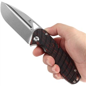 Bombur Linerlock Black and red