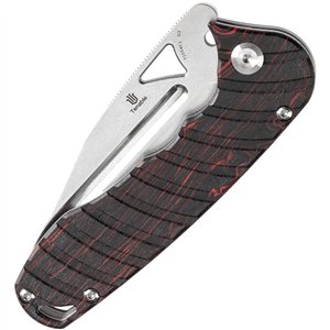 Bombur Linerlock Black and red