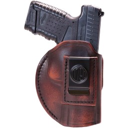 1791 Gunleather 4WH6VTGR 4Way  IWBOWB Size 06 Black Leather Belt Clip Compatible wGlock 21Walther PDP Ambidextrous