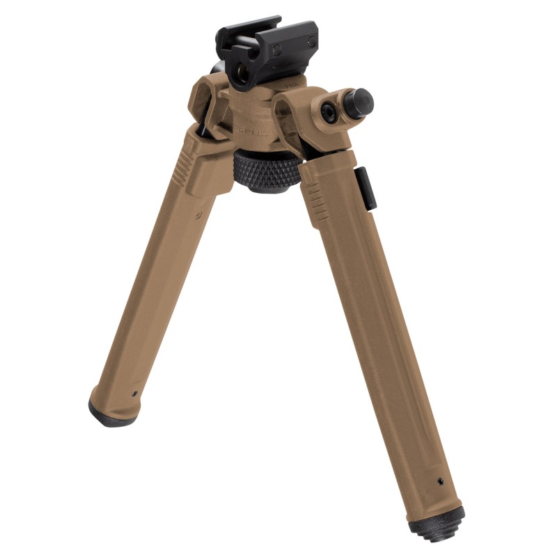 Magpul MAG941FDE Bipod  1913 Picatinny Rail Attachment Flat Dark Earth MilSpec Anodized Aluminum 6.8010.30 Vertical Adjustment R